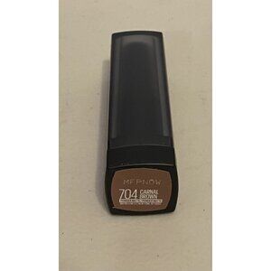 LIPSTICK MAYBELLINE NEW YORK   CARNAL BROWN SENSATIONAL POWDER MATTE  704